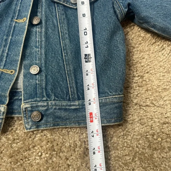 Kids Blue Jean Jacket Mickey Mouse vintage. Perfect fade - Picture 6 of 7